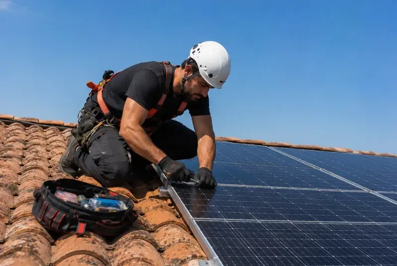 Maintenance et monitoring de panneaux solaires à Auros